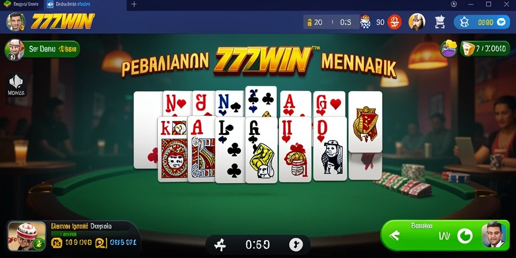 Tampilan permainan Domino yang seru dan interaktif di 777WIN.
