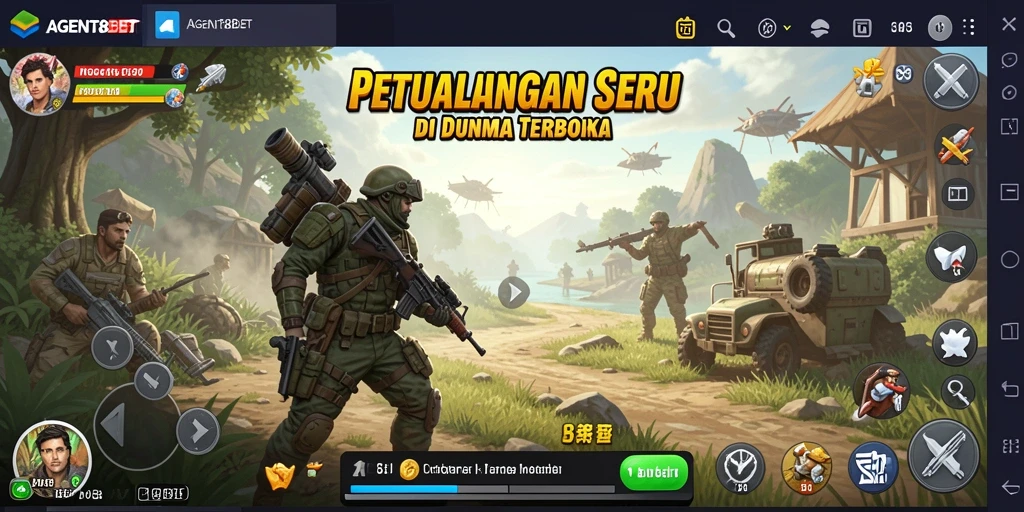 Tangkapan layar gameplay <strong>AGENT88BET</strong> yang menampilkan dunia terbuka yang luas.