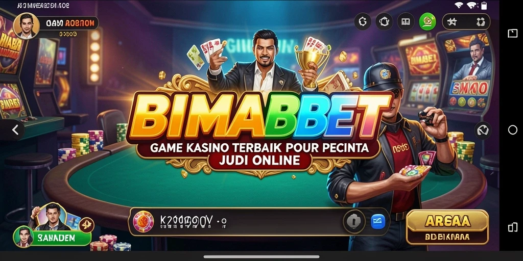 Tampilan menarik dari gameplay Kasino di BIMABET yang penuh warna.