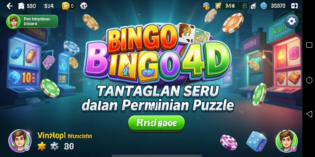 Tampilan gameplay menantang di BINGO4D, menyajikan puzzle menarik.