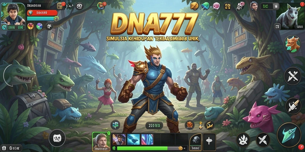 Menampilkan gameplay menarik dari simulasi kehidupan di DNA777.