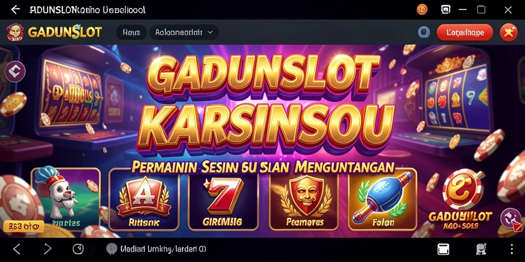 Tampilan gameplay GADUNSLOT dengan desain slot yang menarik.