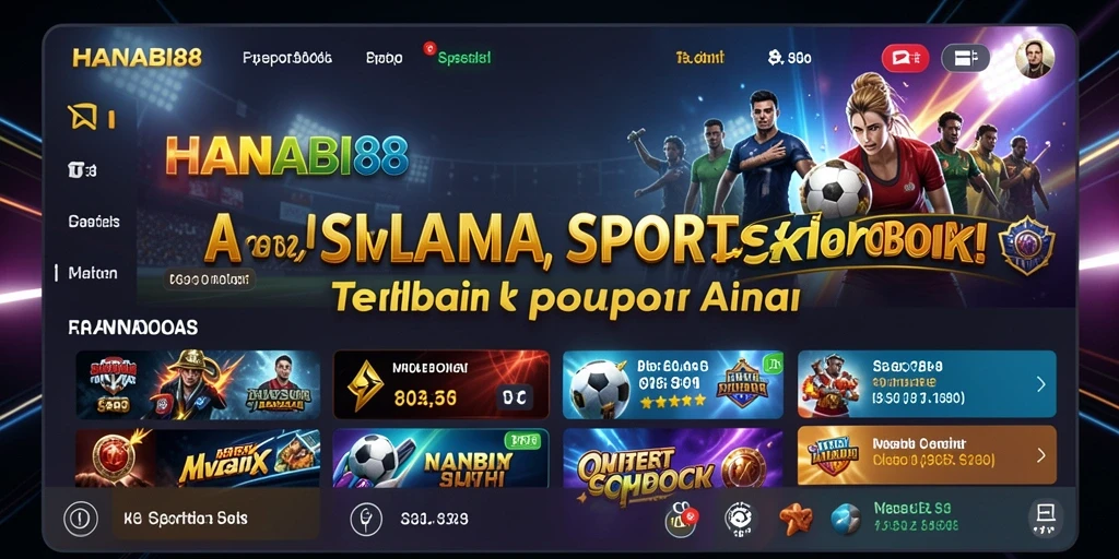 Tampilan menarik dari gameplay taruhan Sportsbook HANABI88.