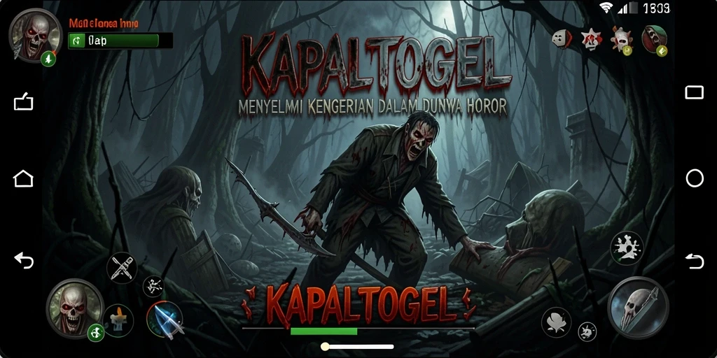 Screenshot menampilkan suasana menyeramkan dalam KAPALTOGEL.