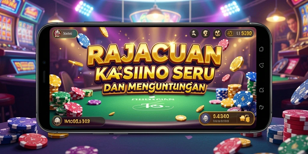 Tampilan menarik permainan Kasino RAJACUAN dengan grafis yang memukau.