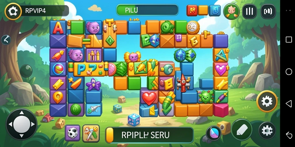 Tampilan menarik dari gameplay Puzzle di RPVIP4.